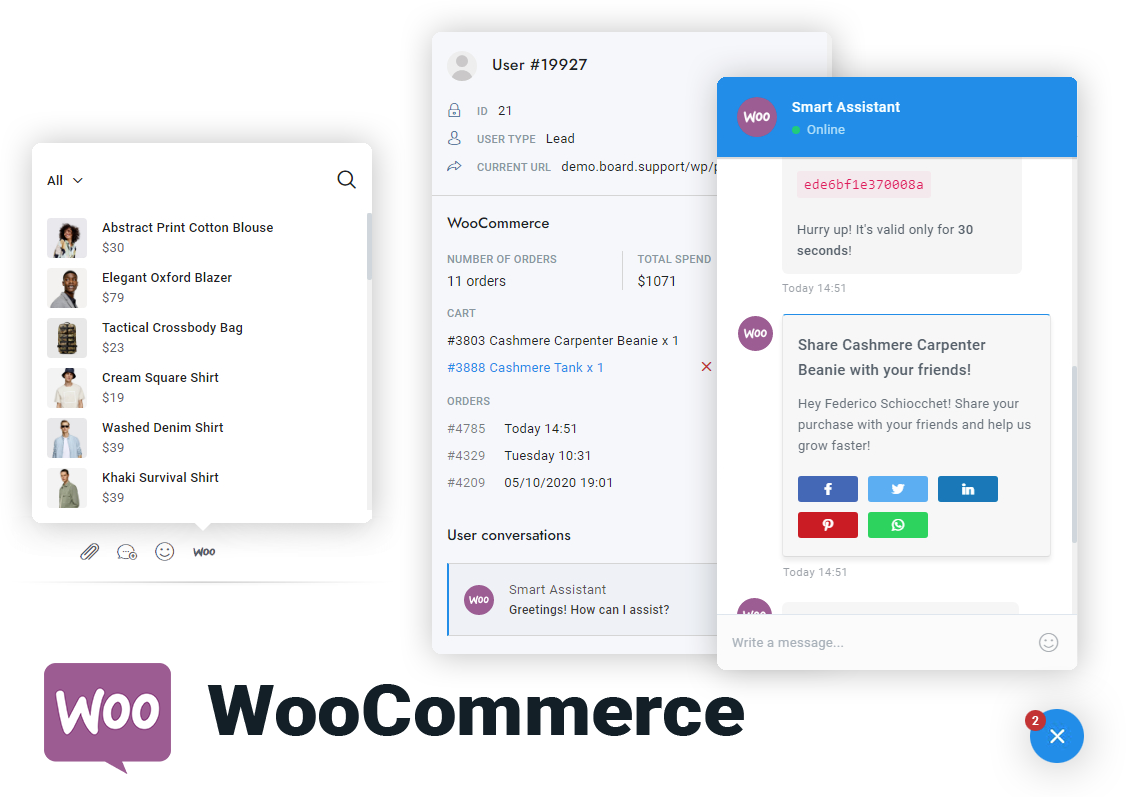 WooCommerce Marketing Chat